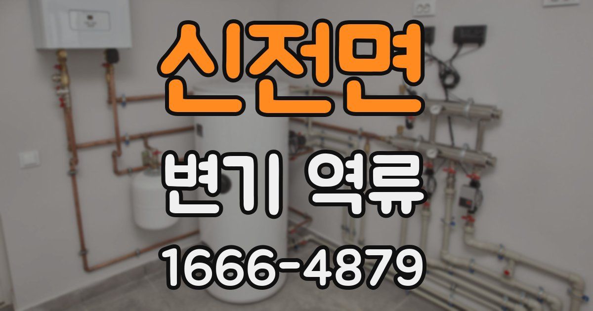 신전면 변기 역류