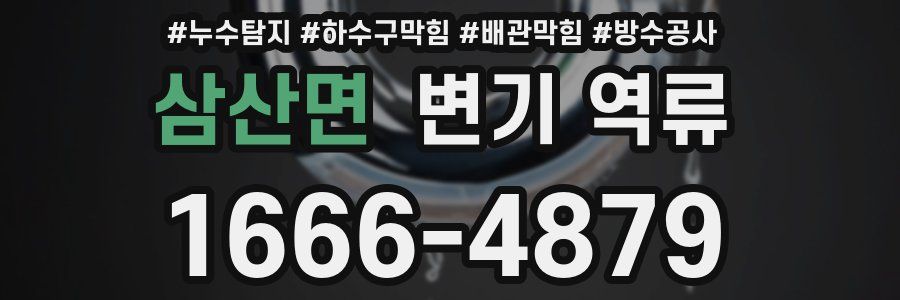 삼산면 변기 역류