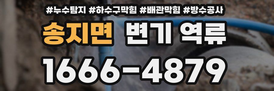 송지면 변기 역류