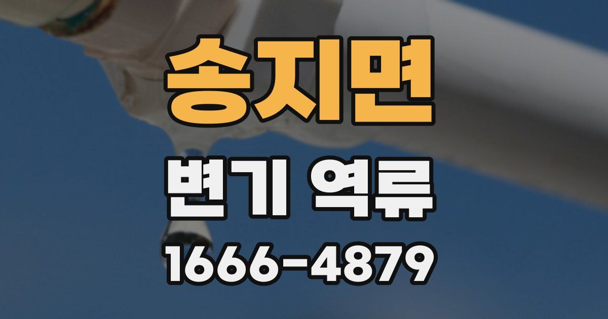 송지면 변기 역류