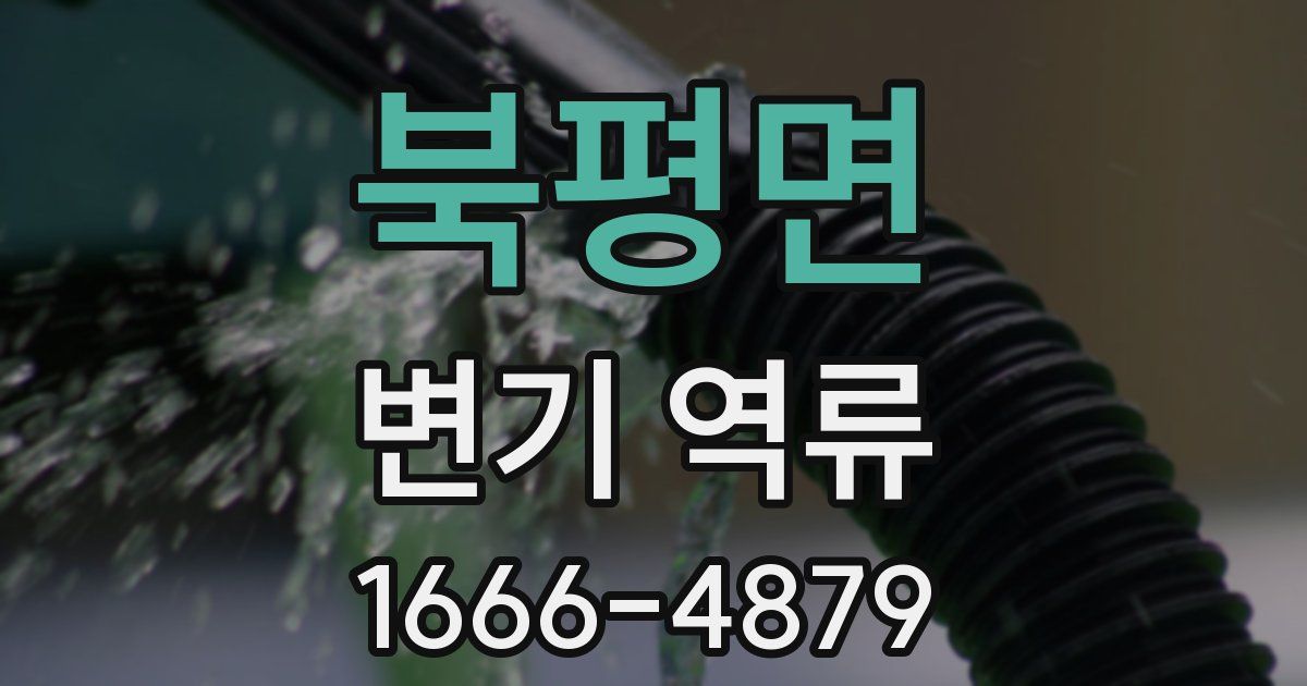 북평면 변기 역류