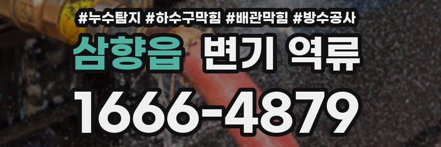 삼향읍 변기 역류