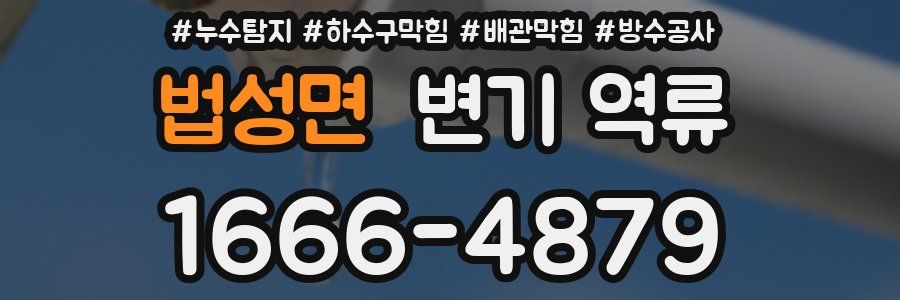 법성면 변기 역류