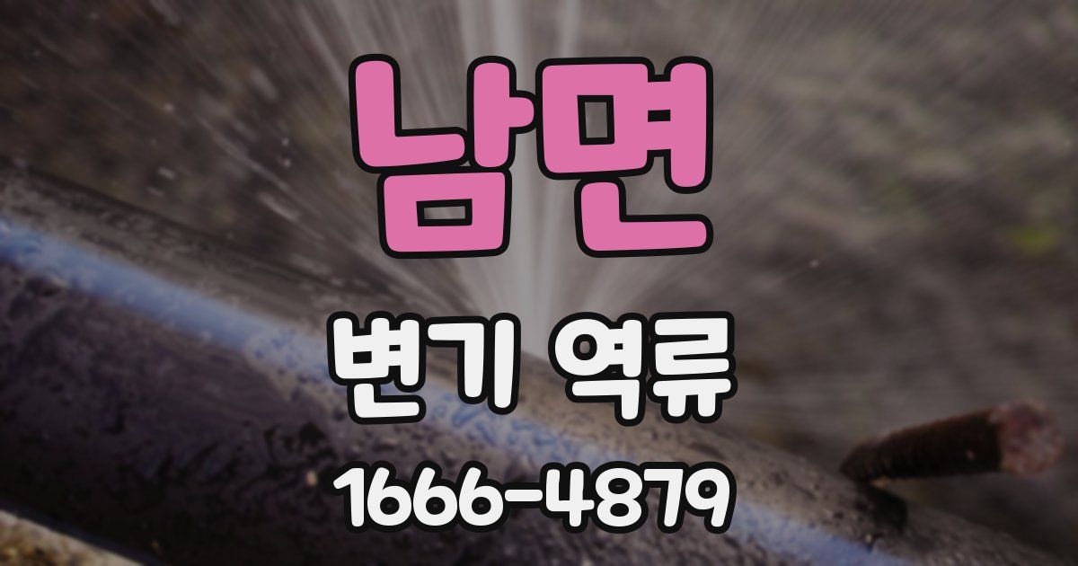 남면 변기 역류