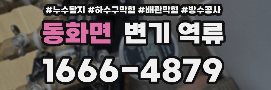동화면 변기 역류