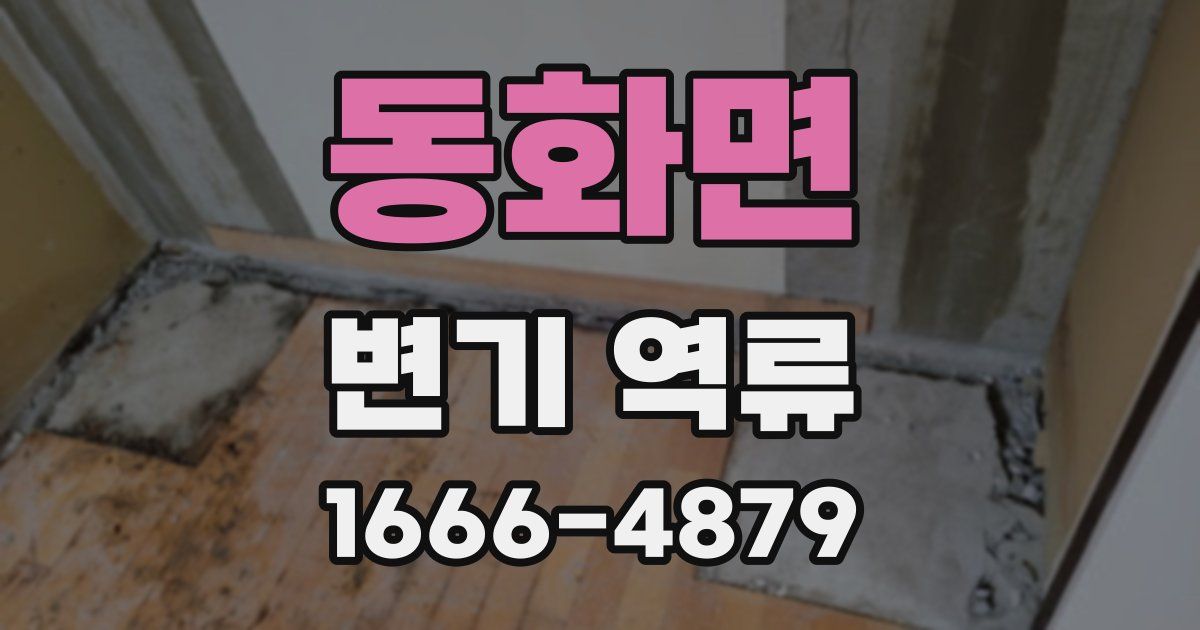 동화면 변기 역류