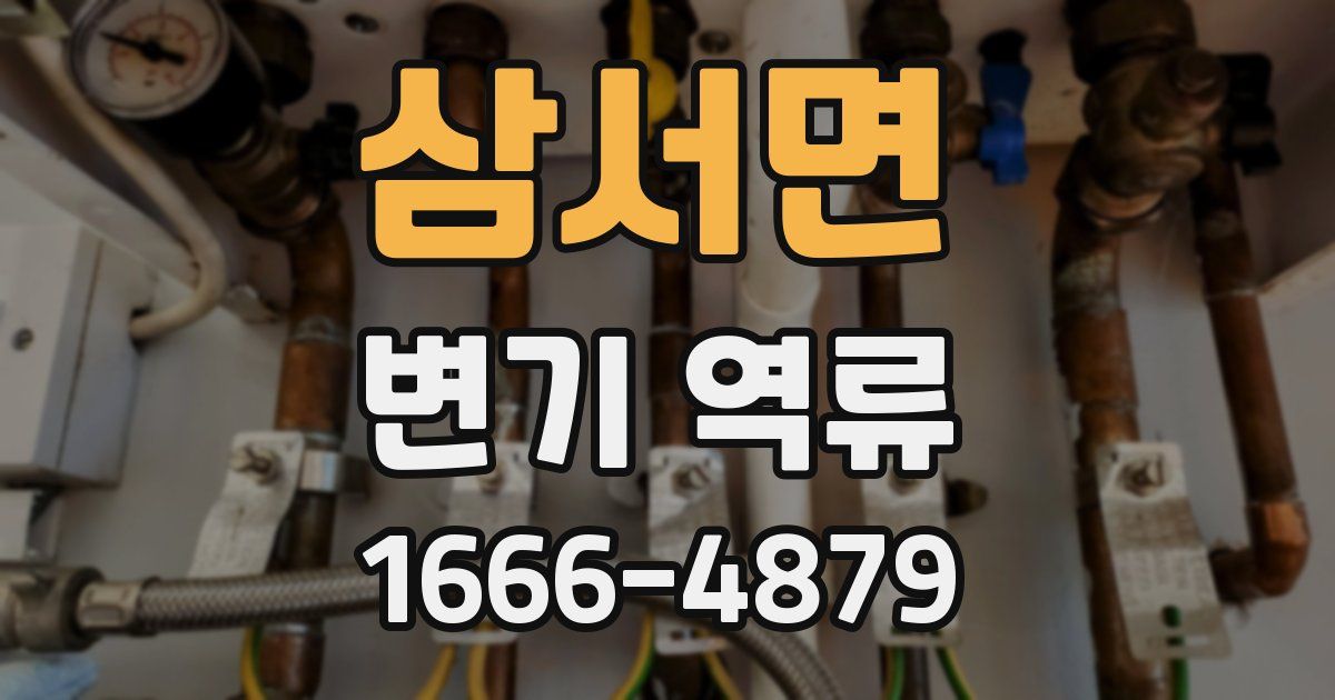 삼서면 변기 역류
