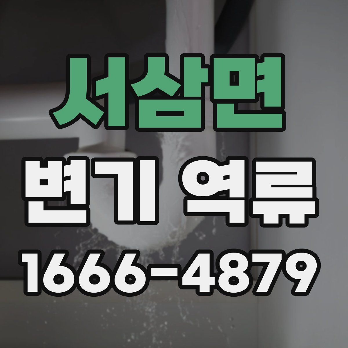 서삼면 변기 역류