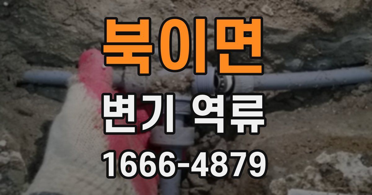 북이면 변기 역류