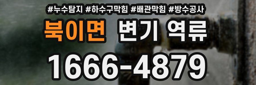 북이면 변기 역류