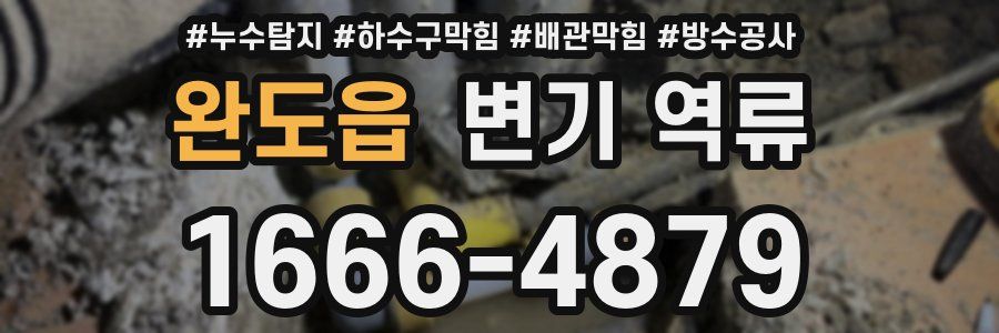 완도읍 변기 역류