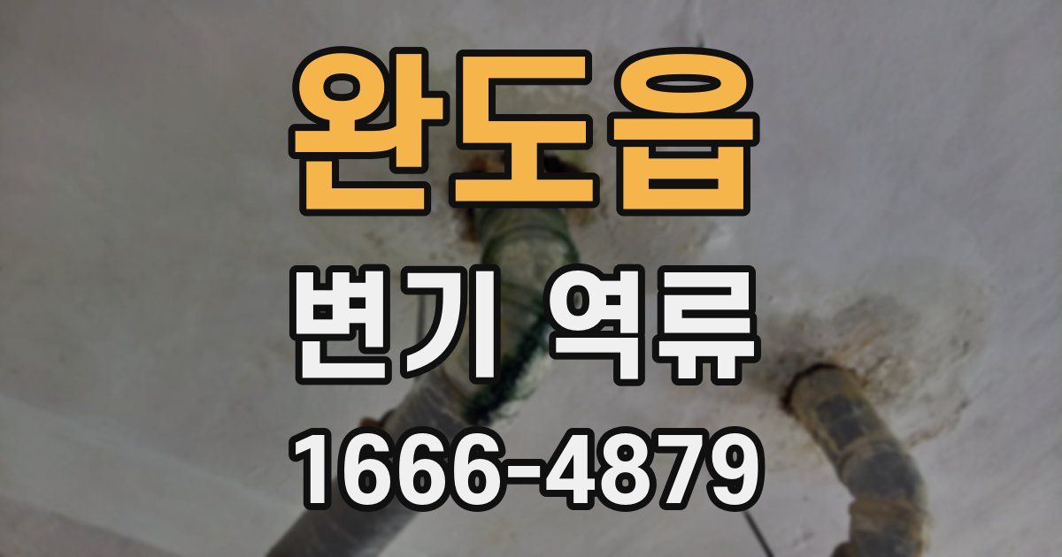 완도읍 변기 역류
