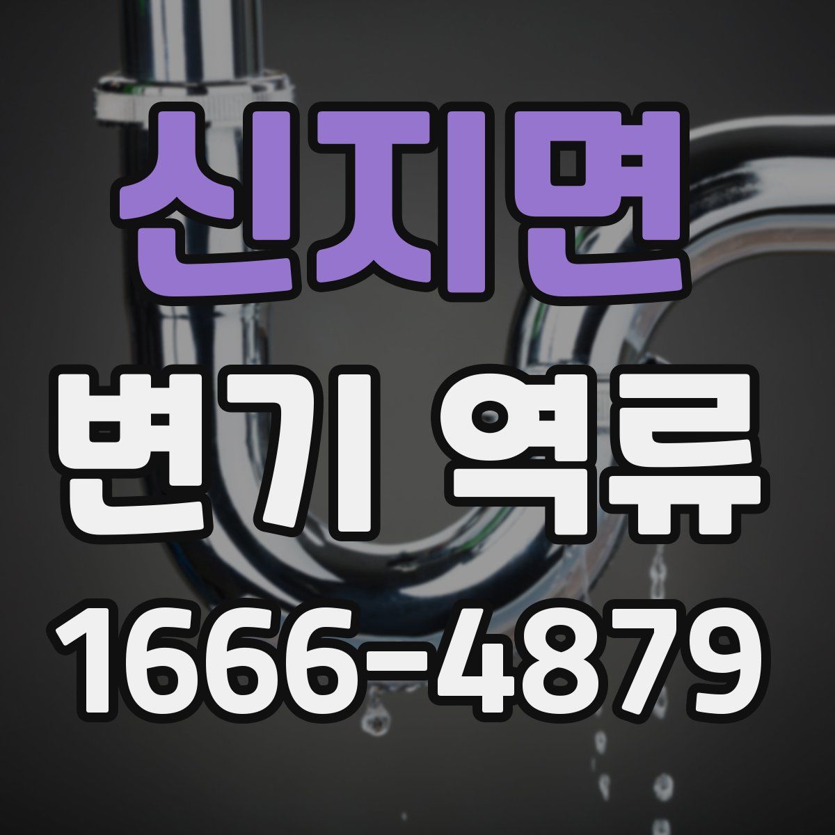 신지면 변기 역류