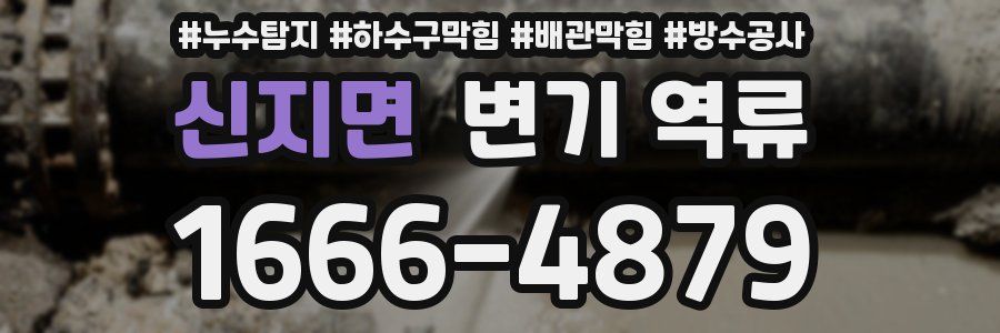 신지면 변기 역류