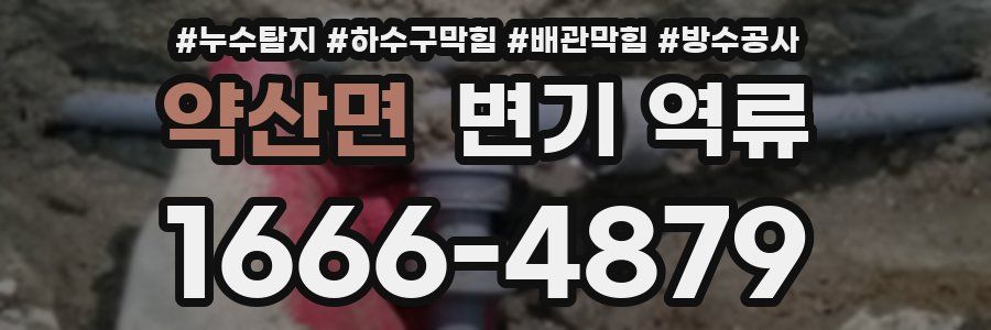 약산면 변기 역류