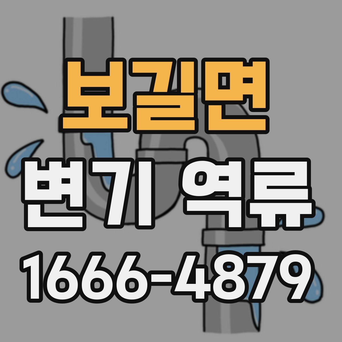 보길면 변기 역류