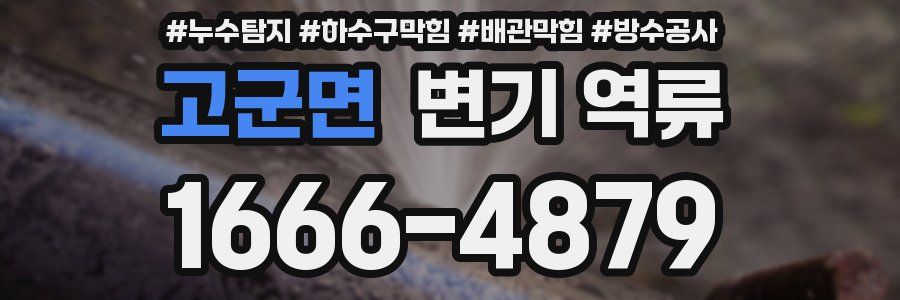 고군면 변기 역류