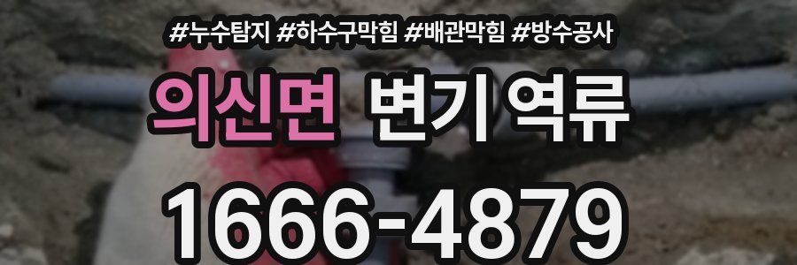 의신면 변기 역류