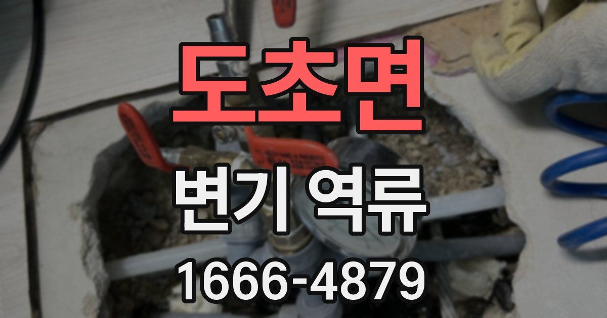 도초면 변기 역류
