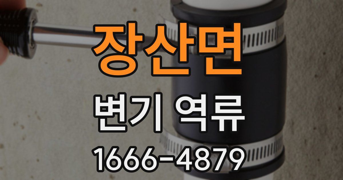 장산면 변기 역류