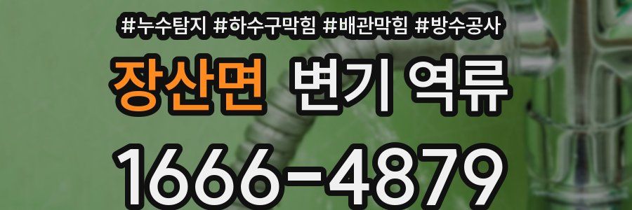 장산면 변기 역류