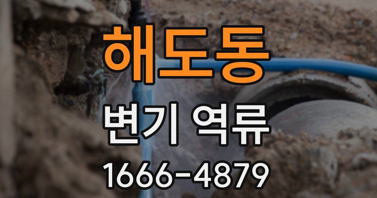 해도동 변기 역류