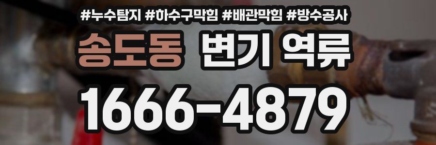 송도동 변기 역류