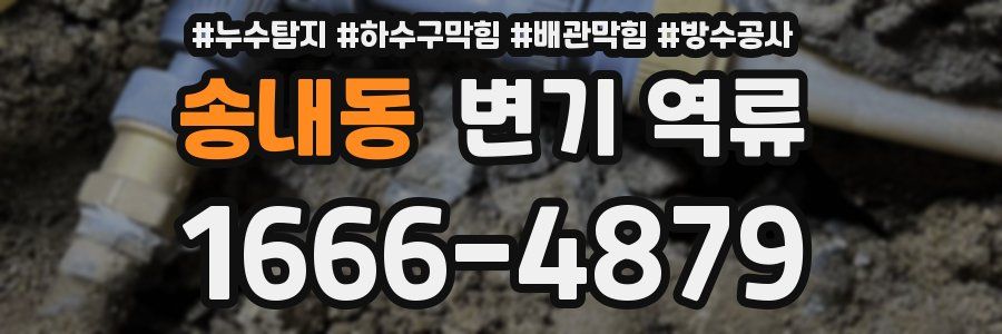 송내동 변기 역류