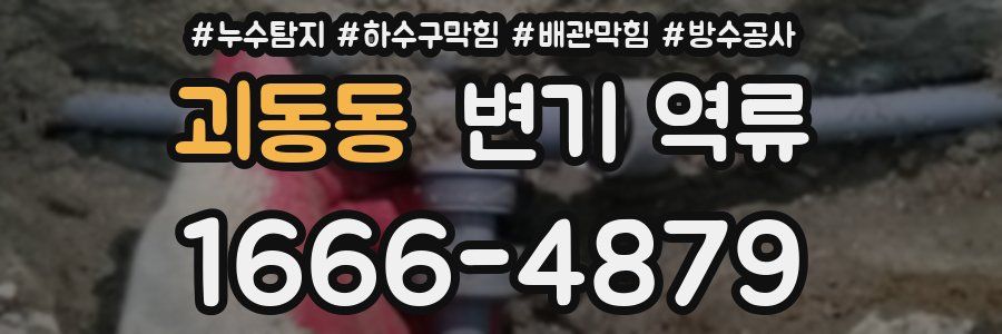 괴동동 변기 역류