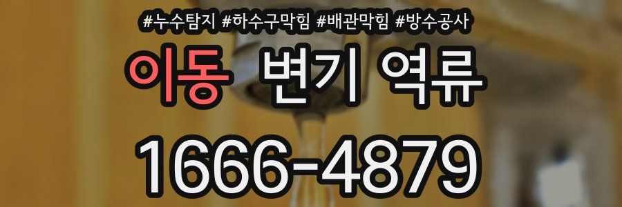 이동 변기 역류