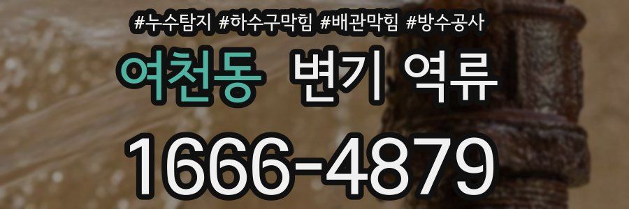 여천동 변기 역류