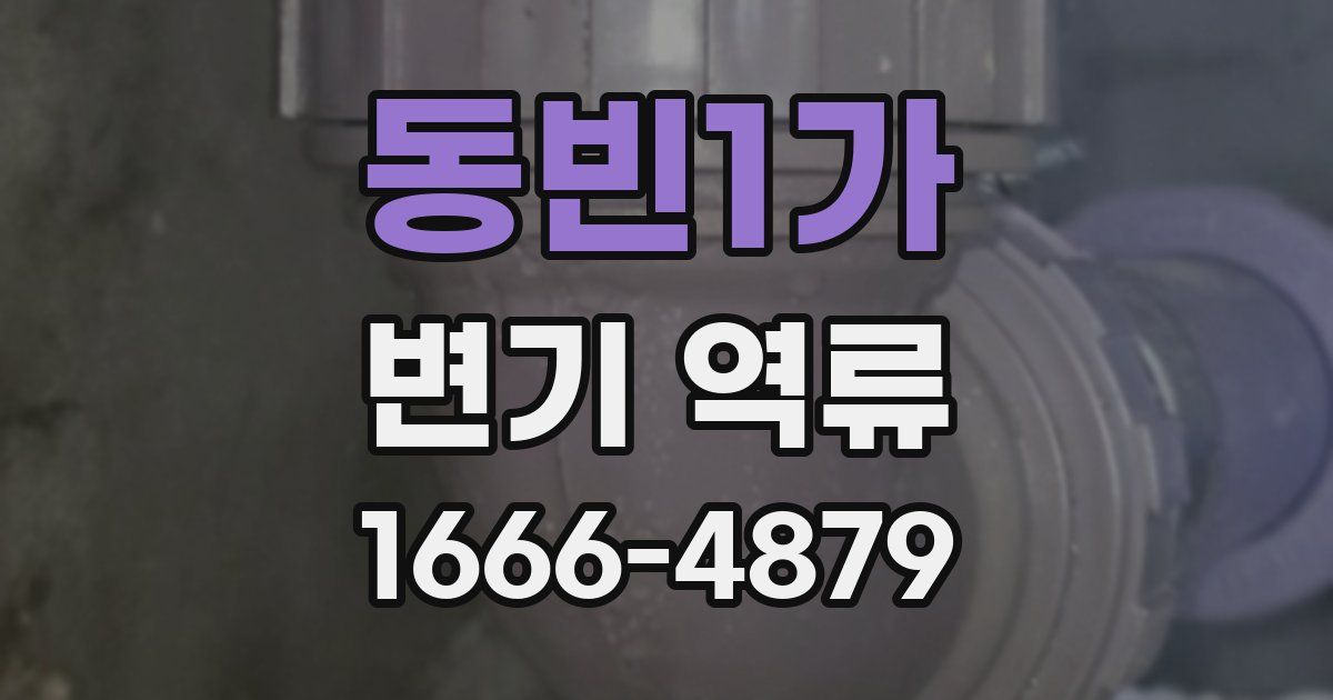 동빈1가 변기 역류
