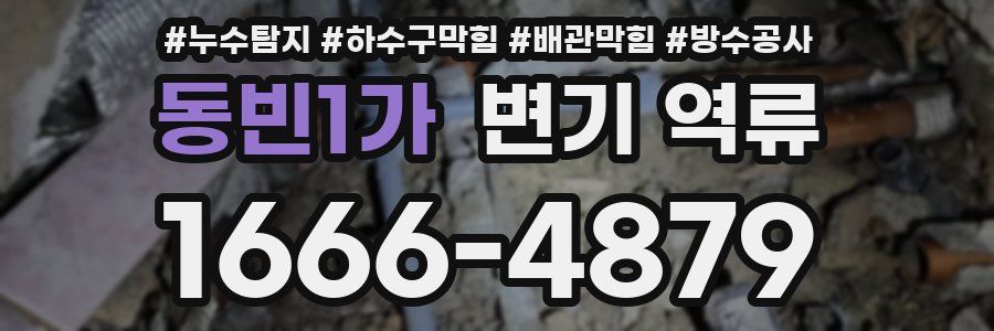 동빈1가 변기 역류