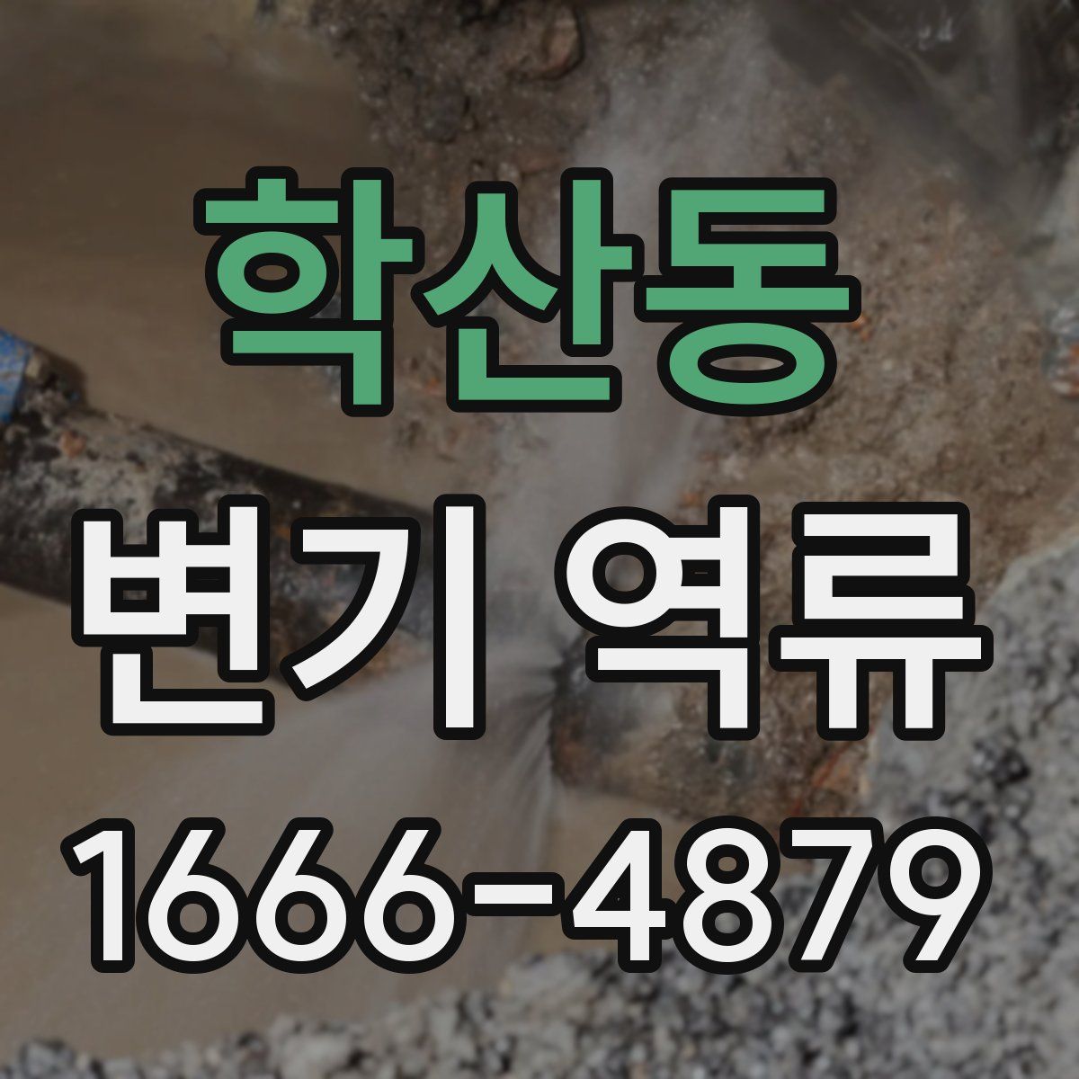 학산동 변기 역류