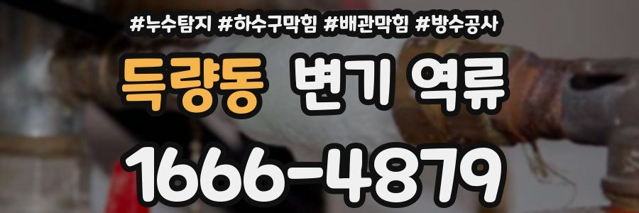 득량동 변기 역류