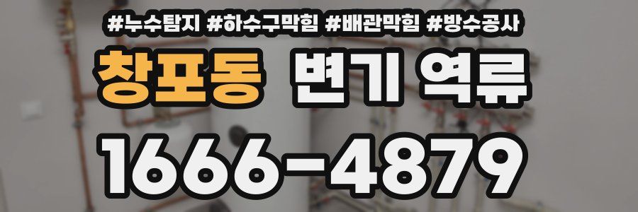 창포동 변기 역류