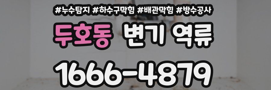 두호동 변기 역류