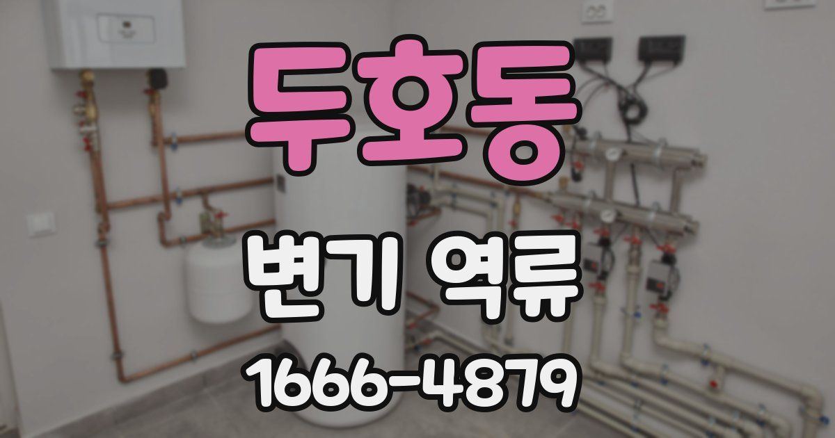 두호동 변기 역류