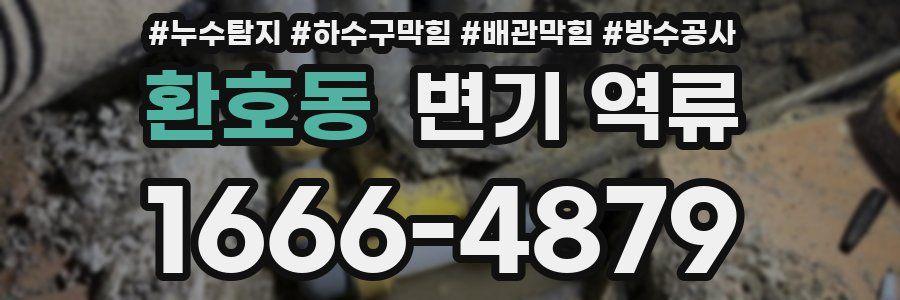 환호동 변기 역류