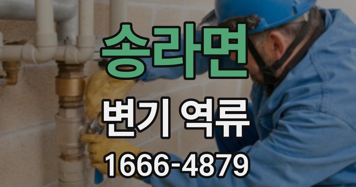 송라면 변기 역류