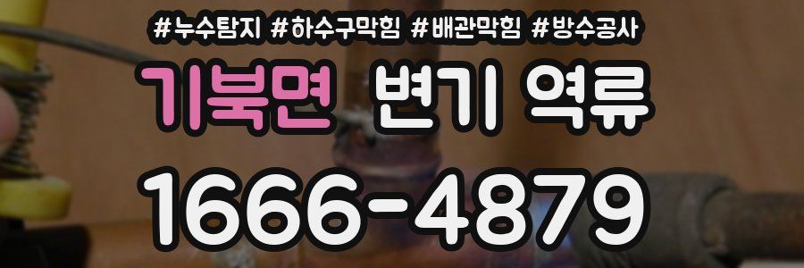 기북면 변기 역류