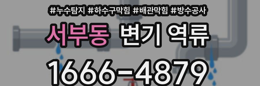 서부동 변기 역류