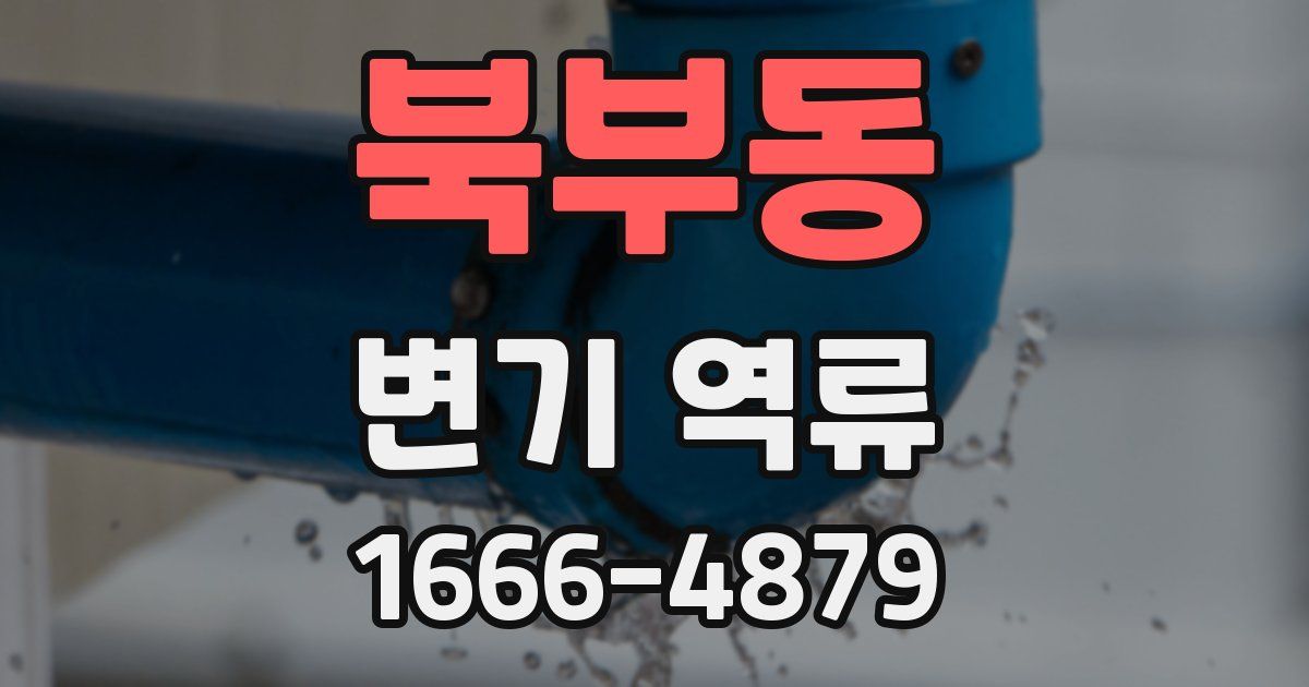 북부동 변기 역류