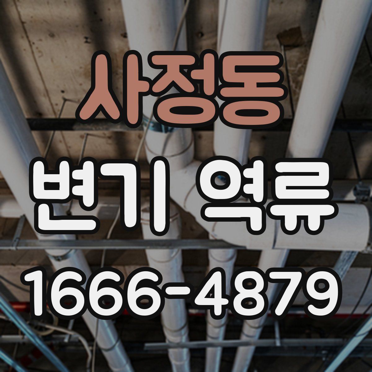 사정동 변기 역류