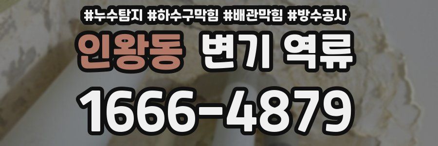 인왕동 변기 역류