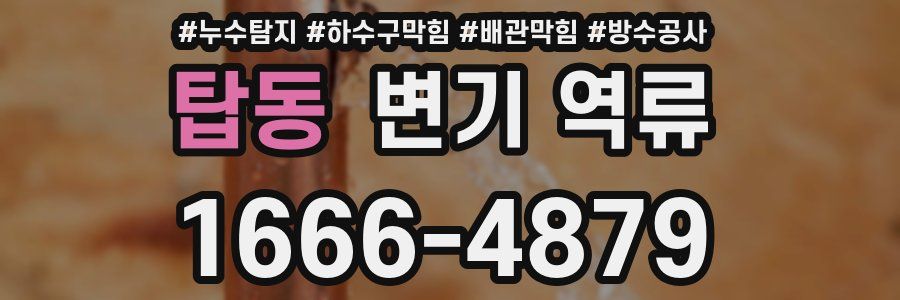 탑동 변기 역류