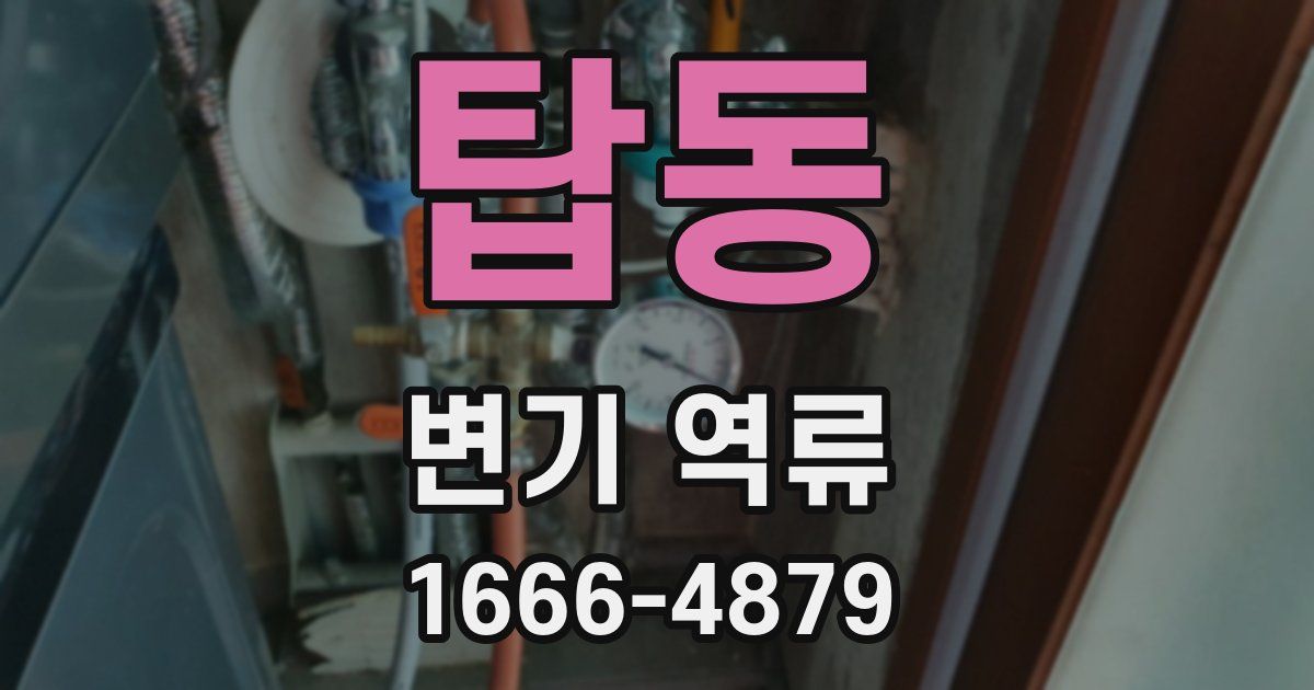 탑동 변기 역류