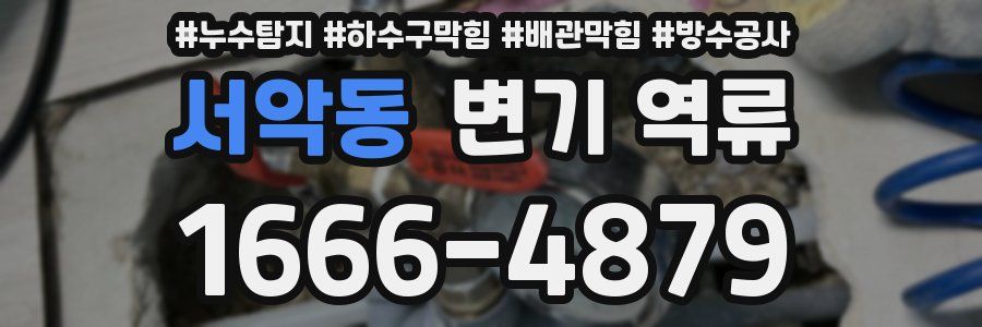 서악동 변기 역류