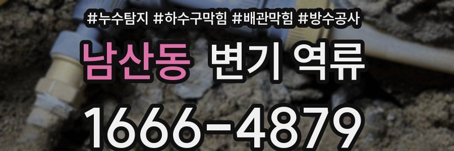 남산동 변기 역류