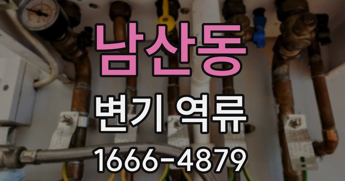남산동 변기 역류